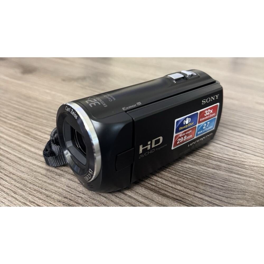 Sony Handycam HDR-CX220 Full HD Camcorder w/ Battery & 32GB SD Card